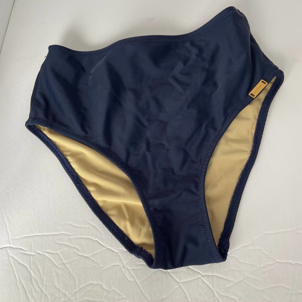 Lori Coulter Bikini Swim Bottoms Navy Made To Order Size 2?